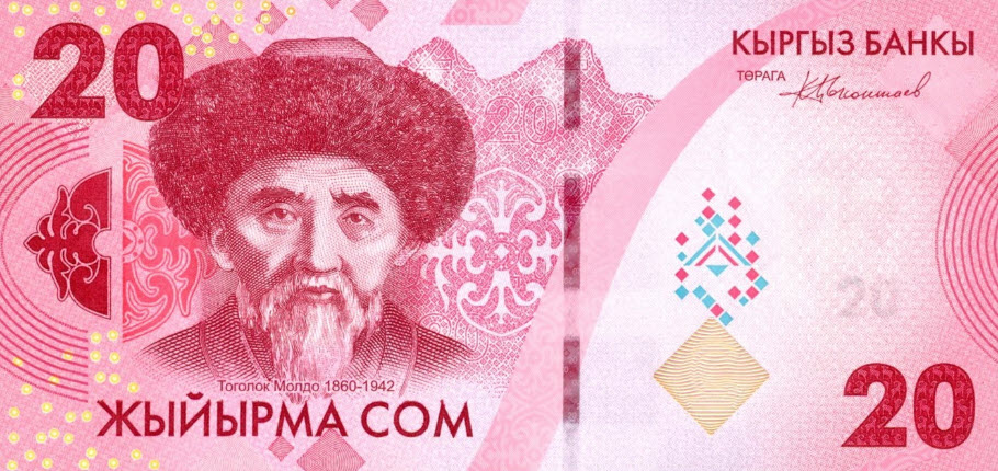 PN34 Kyrgyzstan - 20 Som (2023 (2024))